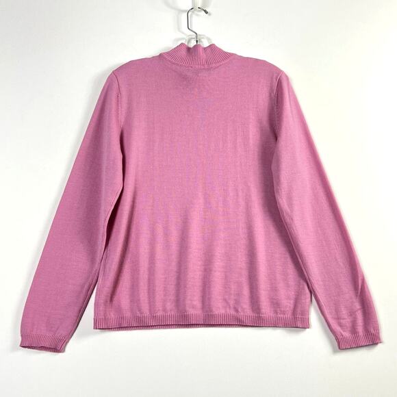 Pendleton Long Sleeve Merino Wool Pullover Sweater Pink Womens Large - Picture 6 of 9